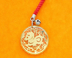 镂空生肖手机链(马)