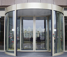 两翼自动旋转门