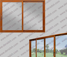 高档纯木推拉门